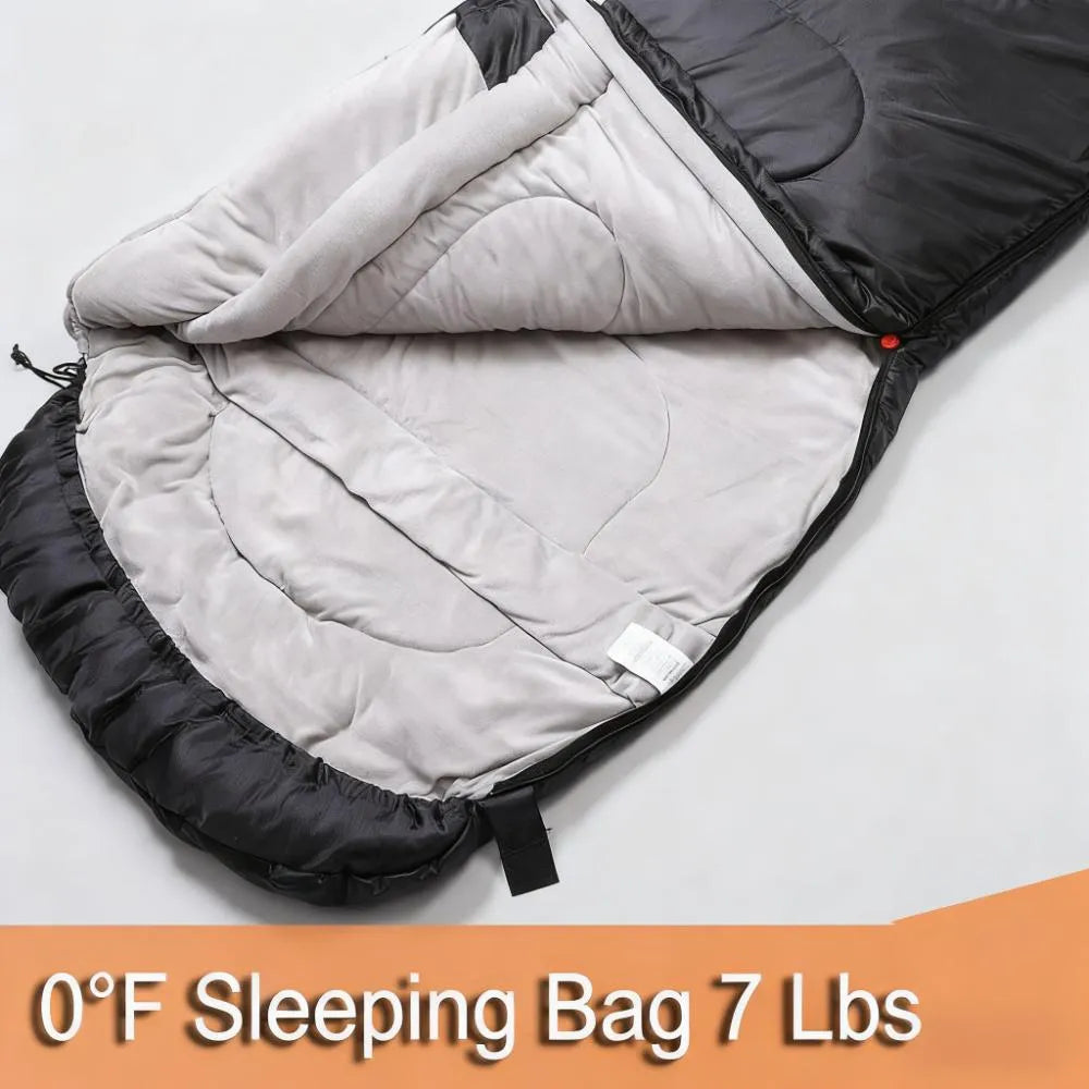 Below Zero Rated XXL Sleeping Bag, Flannel Lined for Adults